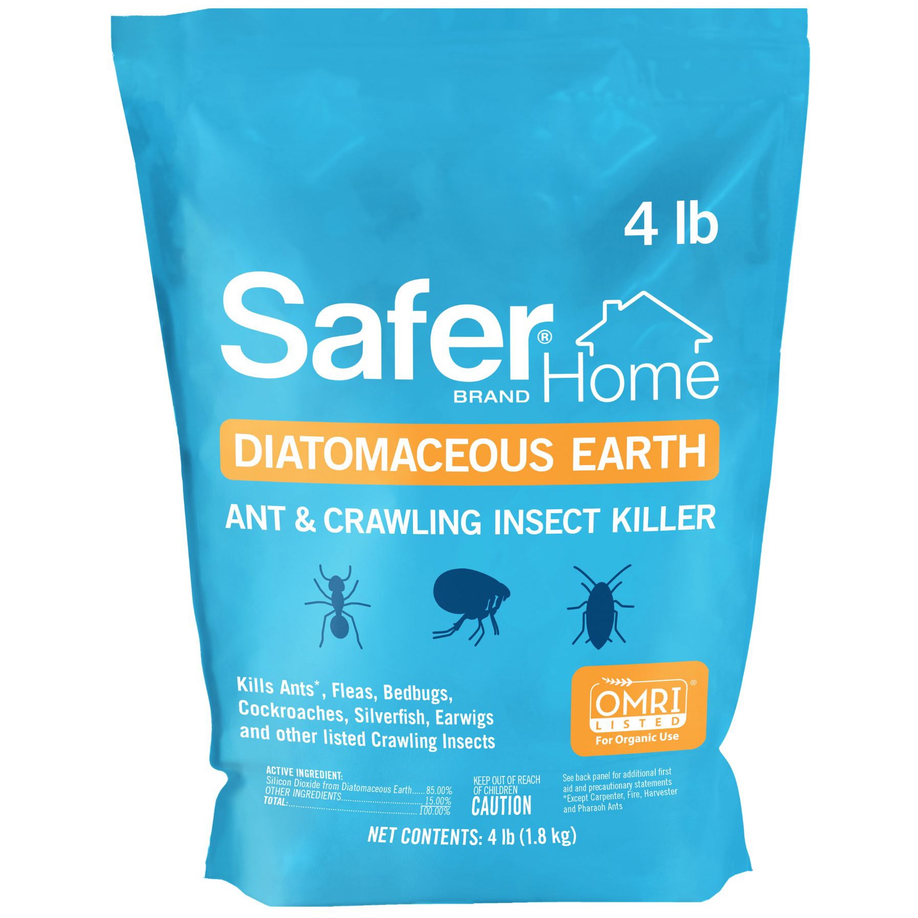 Safer Home 4lb Ant & Crawling Insect Killer Diatomaceous Earth OMRI Listed — priced per each; minimum 4; multiples of 4
