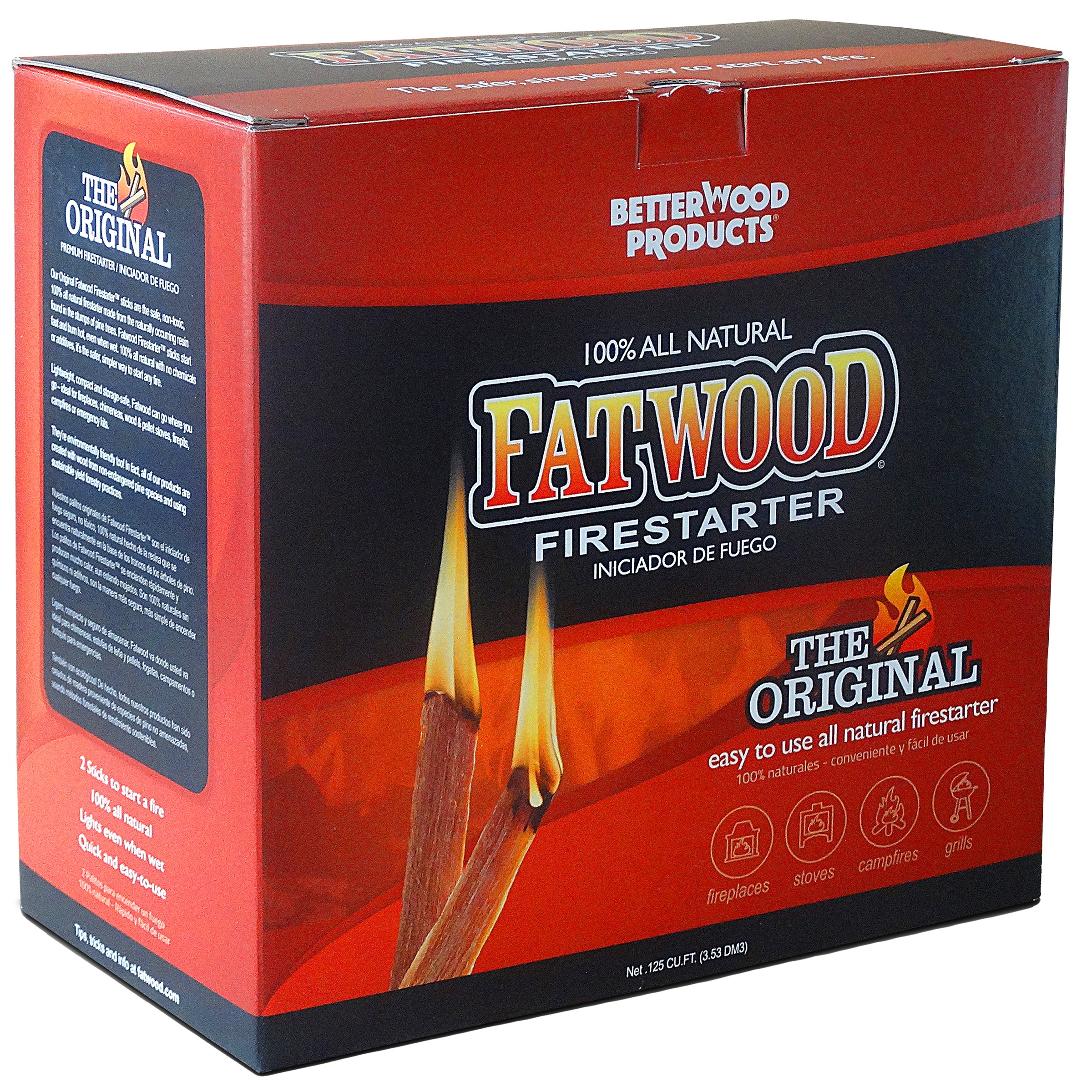 Wood Products Fatwood 5# Color Box — priced per each; minimum 4; multiples of 4