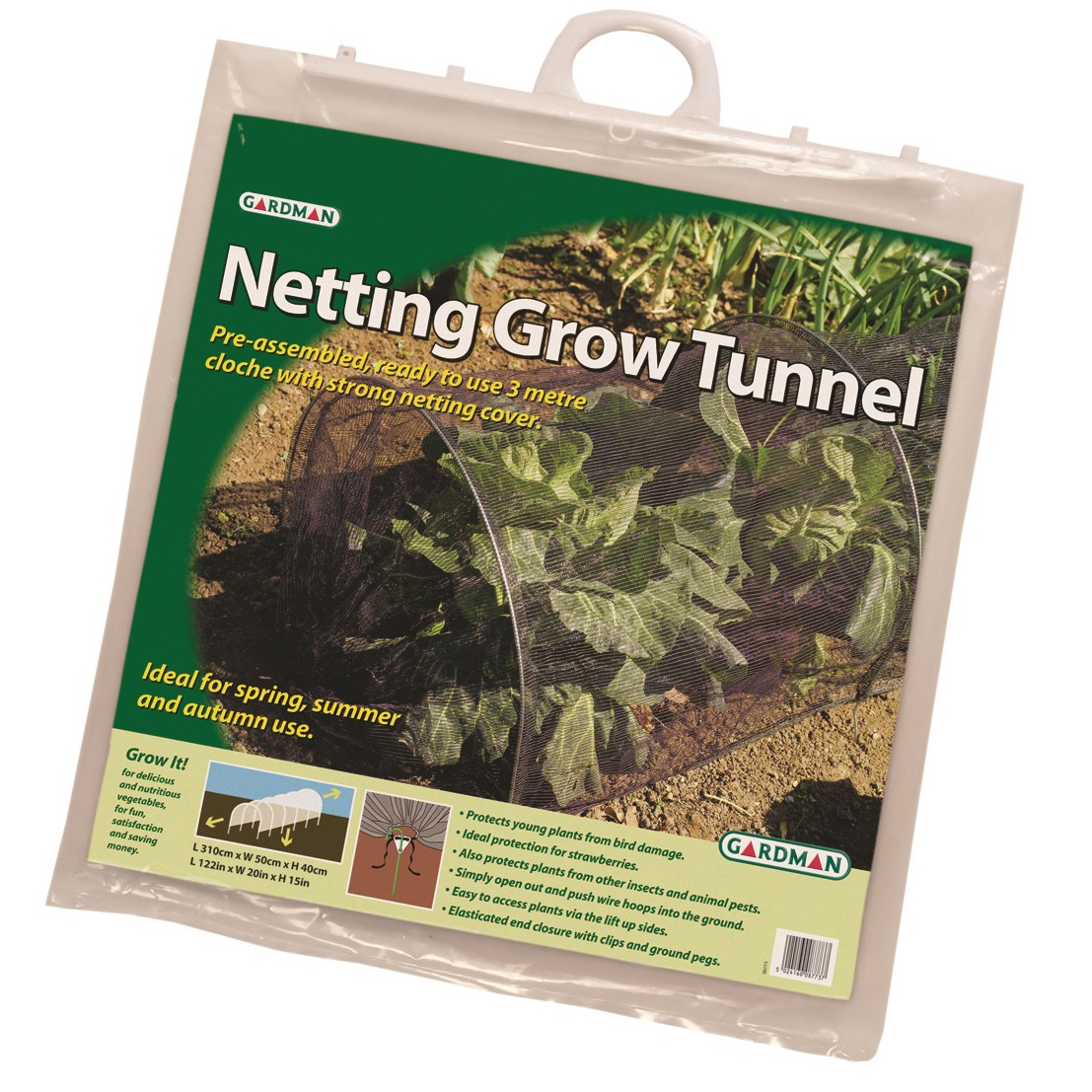 WSP 10'x1'16" Netting Grow Tunnel — priced per each; minimum 8; multiples of 8
