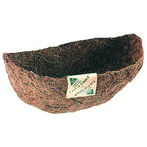 WSP 16" Wall Basket Manger Shaped Coco Liner — priced per each; minimum 10; multiples of 10