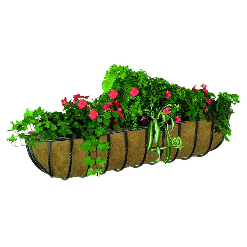 WSP 30" Blacksmith Wall Trough With Coco Liner — priced per each; minimum 3; multiples of 3