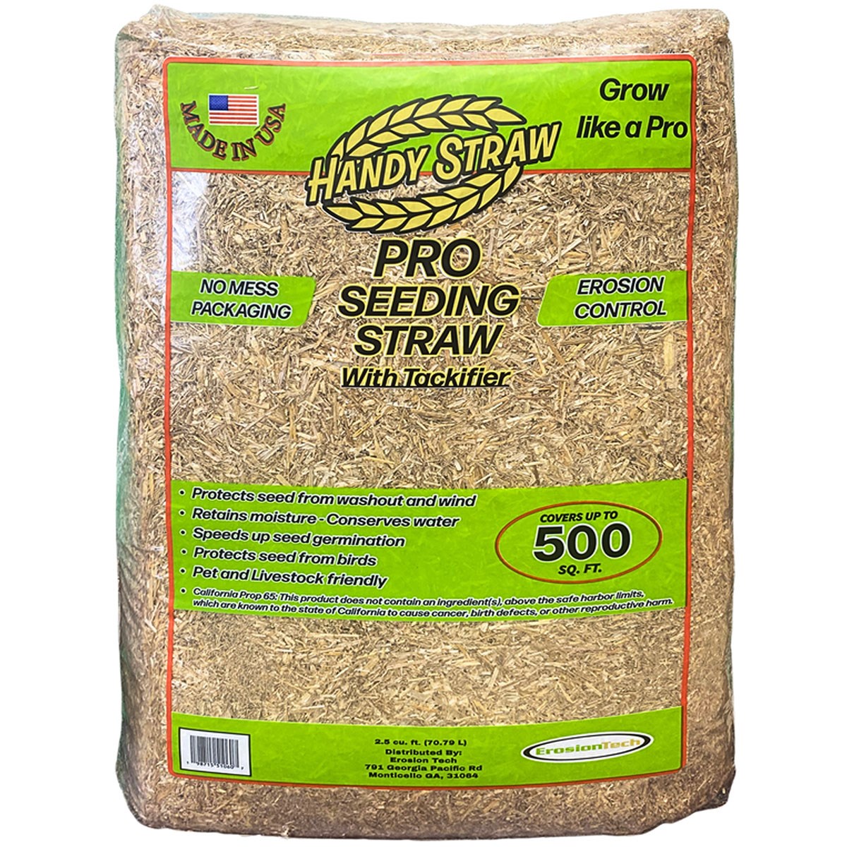 Handy Straw 2.5cf Seeding Straw w/ Tackifier — priced per each; minimum 40; multiples of 40
