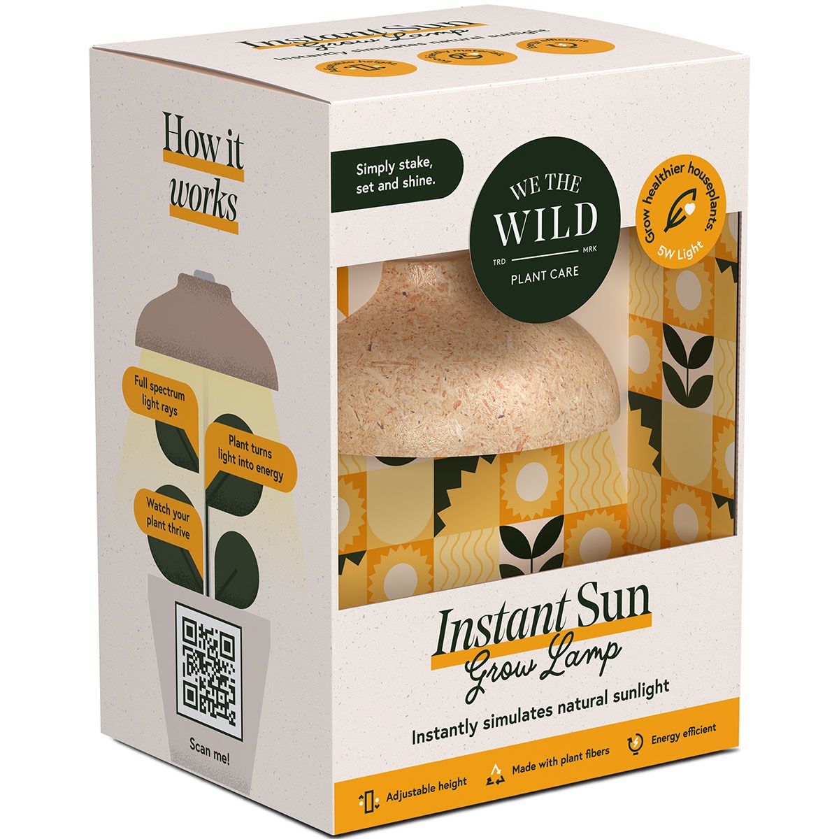 We The Wild Instant LED Sun Grow Lamp Extendable — priced per each; minimum 6; multiples of 6