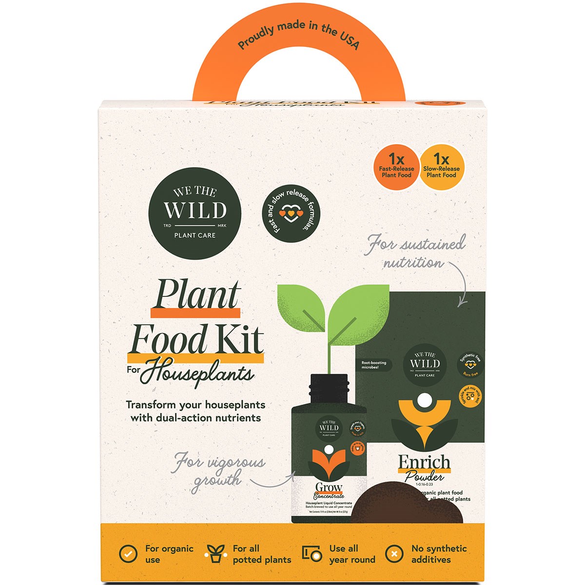 We The Wild Plant Food Kit Organic Grow & Enrich — priced per each; minimum 4; multiples of 4