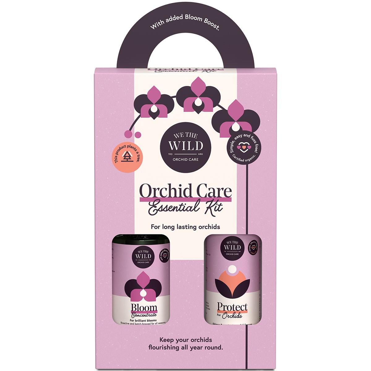 We The Wild Orchid Essentials Kit: Bloom & Protect — priced per each; minimum 4; multiples of 4