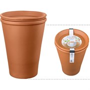 Deroma 16pc 5.9" Aquado Terra Cotta Clay Pot Display Box