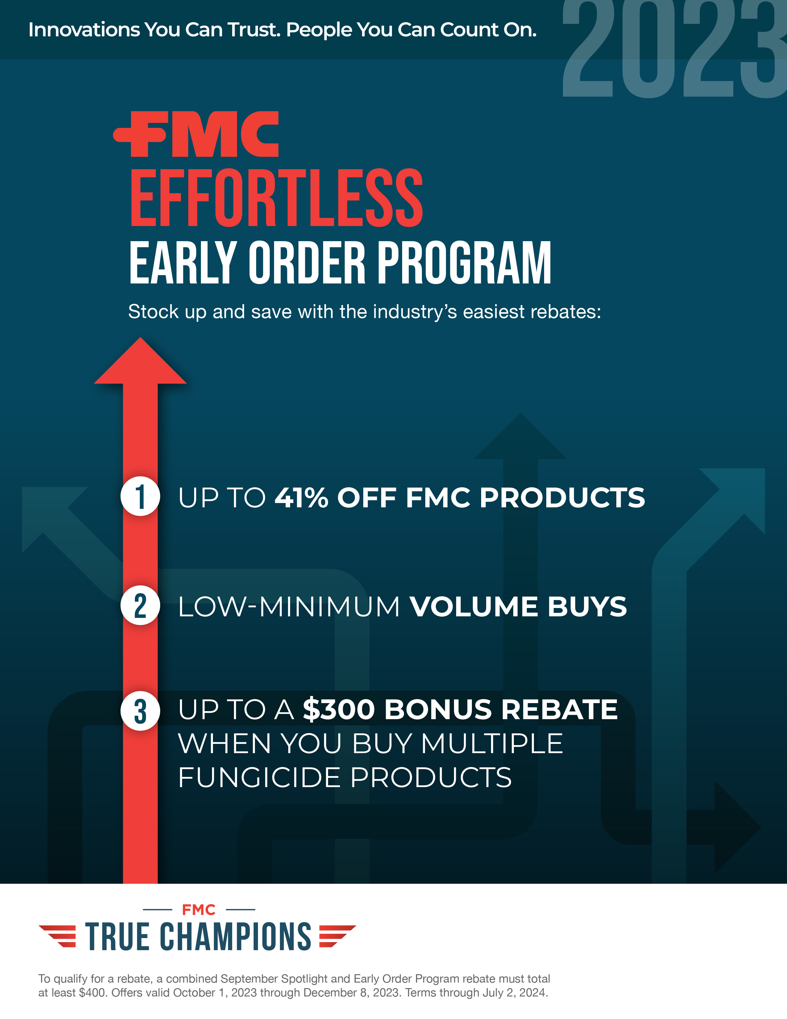 Fmc Program Crop Protection Early Order Programs | BFG Supply